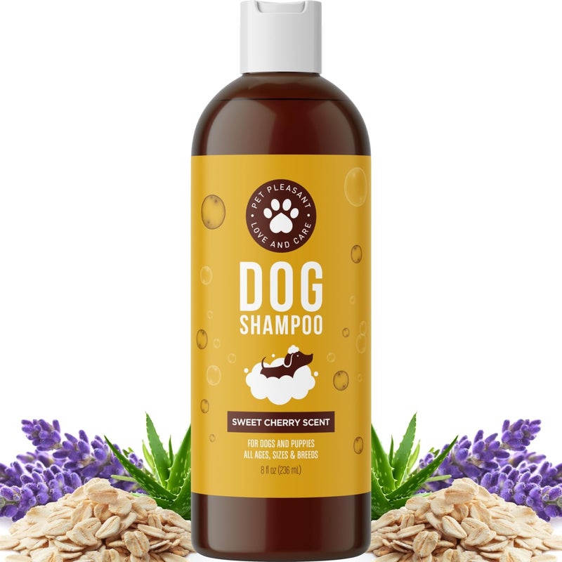 Honeydew Soothing Oatmeal Shampoo for Dogs - Cleansing and Moisturizing Aloe & Oatmeal Dog Shampoo for Smelly Dogs of all Ages & Breeds - Gentle Sulfate and Paraben Free Dog Wash Made in USA (Sweet Cherry) - Image 1